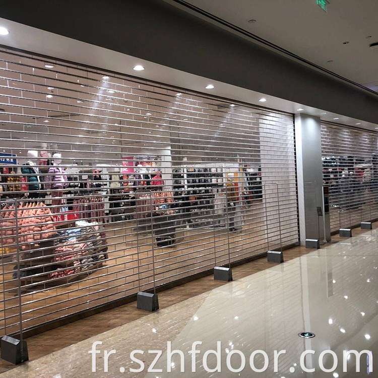 Automatic crystal shutter door